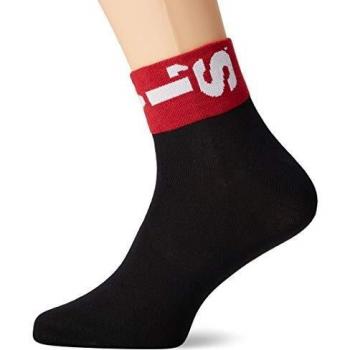 Levi's 168sf Calcetines para Hombre, Negro, Pack de 2, Talla 35/38