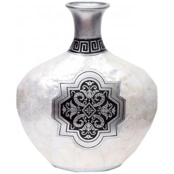 Burkina Home Decor Minimalist White Vase – 32 x 17 x 40 cm