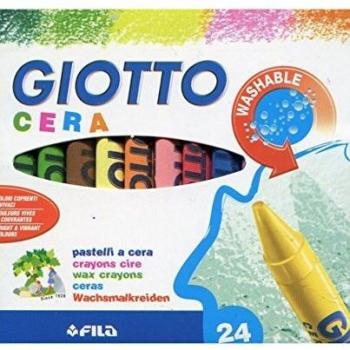 Giotto 24 Assorted Wax Crayons