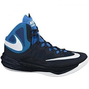 Nike Prime Hype DF II, Zapatillas de Baloncesto, Color Negro / Blanco / Azul