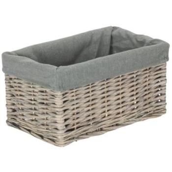 Green‑Toned Willow Handfuls – Small, Grey Wash Cotton Lining