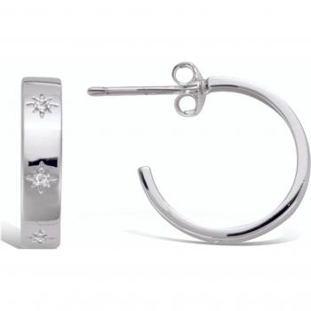 Celestial Silver Hoops