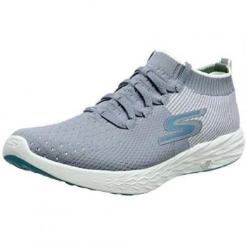 Skechers Performance Go Run 6, Chaussures de Fitness Femme, Gris (Grey/White), 39 EU