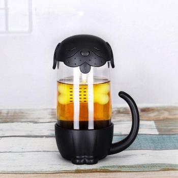 Botella de Agua de Vidrio para Gatos con Infusor