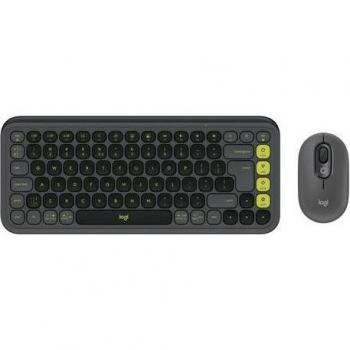 Combo clavier souris Bluetooth LE Logitech Pop Icon QWERTY noir vert