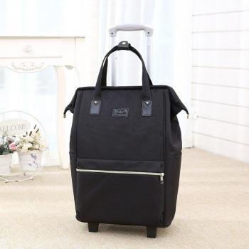 JXSLTC Rucksack Mädchen mit Rolltuch, Radgepäck-Tasche, Wochenendpaket