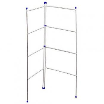 Metaltex Oxford Dual‑Section White Laundry Airer – LDPE Steel