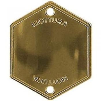 Mostrina Copriforo Finitura Ottone Senza Entrata Chiave Art.95146