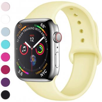 Sporty Silicone Band for iWatch 38mm-44mm Sizes