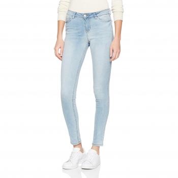TOM TAILOR Damen Slim Jeans Nela Mid Blue, Blau