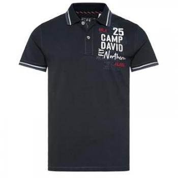 CAMP DAVID Polo in frozen navy