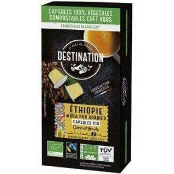 Café en cápsulas biodegradables de Mocha Etiopía Destination Bio
