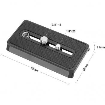 Caméscope VCT‑14 – plaque durable Manfrotto, système double tige LWS, 15 mm