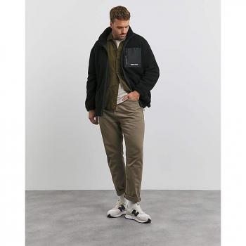 Jack & Jones Black Teddy Jacket for Men 3XL