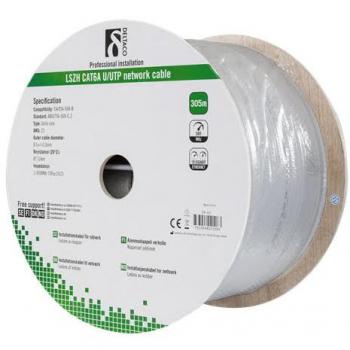 Deltaco 305m Netzwerkkabel CAT6a, grau
