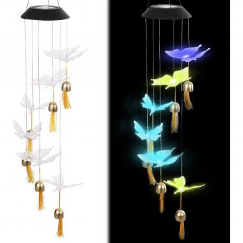 Lampe Solaire Papillon Élégant