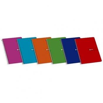 Enri Gestreept A5 Notitieboek – 80 Blokjes – 10‑Pack – Spiraal