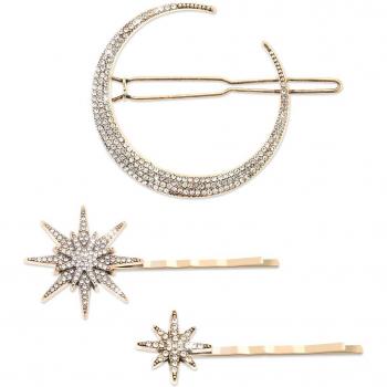 Star and Moon Hair Clip Set