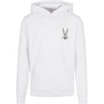 F4NT4STIC Looney Tunes „Bugs Bunny“ Kapuzenpullover – Brustprint, XS, Weiß