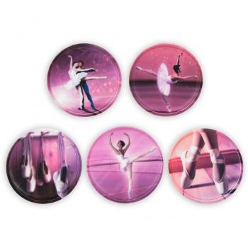 Ergobag Klettie-Set (5-teilig) Neon Ballerina