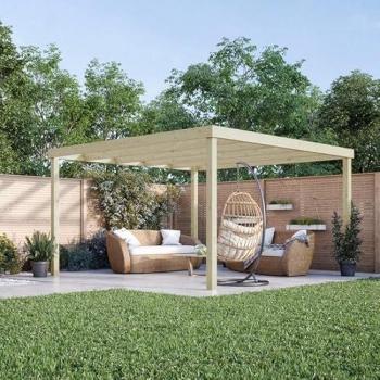 Meadow Mist Box Pergola – Light Green, 180x180x270 cm