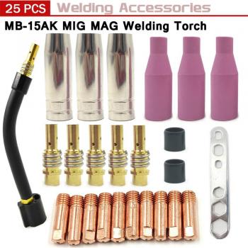Kit de buse et pointes de contact pour machine à souder Binzel 15AK 25 pièces