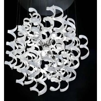 Lampada a sospensione Metallux 70 cm bianca