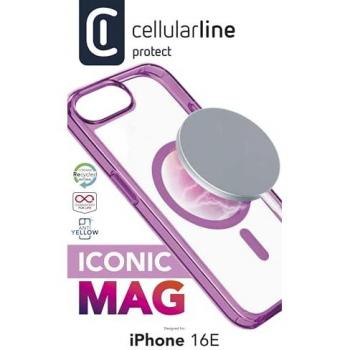 Cover Iconic MAG per iPhone SE 2025 – Rosa Trasparente
