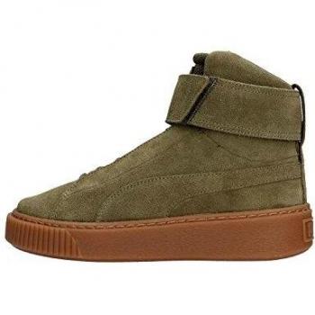 Zapatillas de mujer Puma con plataforma en color olive night