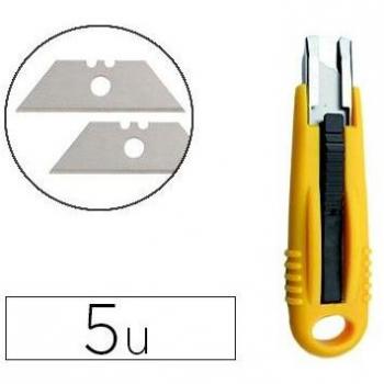Repuestos cuter Q-Connect de 5 unidades para maquinilla KF1462