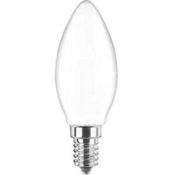 Lampadina Opaca 6W E14 – C35 Candela, Bianco Caldo 2700K (Novaline)