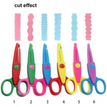 6pcs Kids' Craft Scissors with Wave Edge