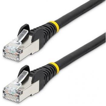 StarTech.com Black Cat6a Ethernet Cable 10m, LSZH, Shielded