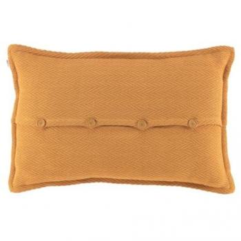 Funda de cojín Mostaza 50 x 75 cm, tejido jacquard