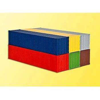 H0 Scale 40 ft Container Collection (6 pcs)