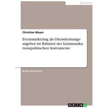 Kommunikationspolitische Instrumente. Eventmarketing als Dienstleistungsangebot