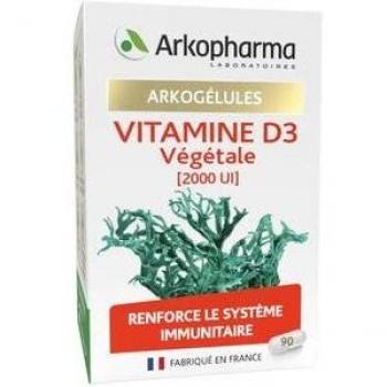 Arkopharma Arkogélules Vitamine D3 Végétale 2000 UI