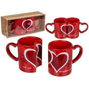 Mug double cœurs entrelacés Out of the Blue
