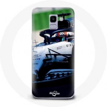 Housse Rigide Samsung Galaxy J6 2018 – Formule 1 – Pierre Gasly – Blanc