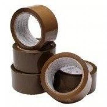 Buff Packaging Tape 50mm x 66m (6 Pack)