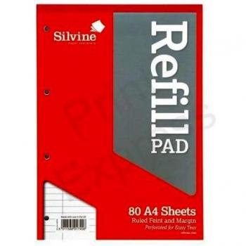 Refill Pad A4 Silvine Lined (Pack of 6)