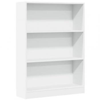 VIDAXL Libreria Bianca 80x24x109 cm in Legno Multistrato