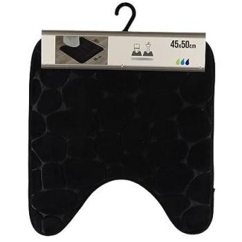 Tapis de Toilette à Mémoire de Forme Noir 45x50 cm