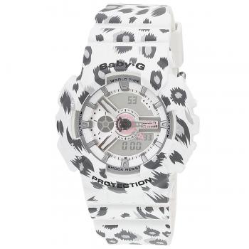 Casio Ba-110lp-7a Donne Baby-G Quarzo Sportivo Orologio Analogico-digitale Leopard Series