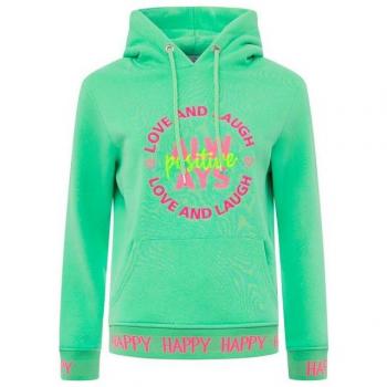 Zwillingsherz Pullover Always positive mit Kapuze