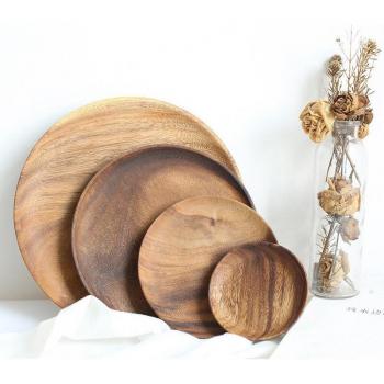 Wooden Dinner and Dessert Saucer