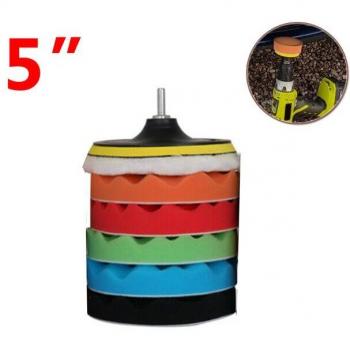 3 4 5 6 7 Sponge Wool Discs Polishing Kit for Car Buffing