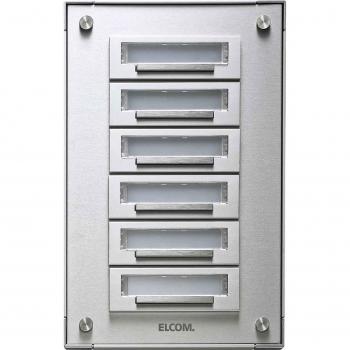 Silberes Elcom Klingeltableau KAP‑3/1 EV1 (Modell 5703210)