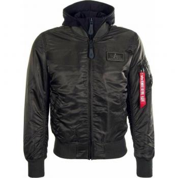 Schwarze MA-1 D-Tec Bomberjacke von Alpha Industries