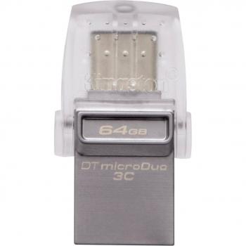 Kingston DataTraveler 64GB USB 3.1 Gen 1/USB 3.0 Micro Duo Flash Memory